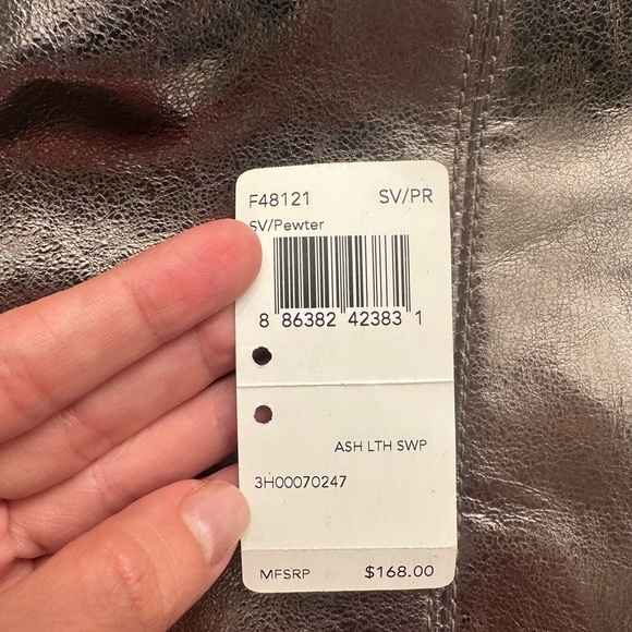 Coach Ashley Leather Swingpack Crossbody Bag Pewter - Picture 5 of 5